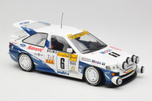 Ford Escort RS Cosworth Mobil 1 #6 F. Delecour / D. Grataloup Rally Monte Carlo Night Version Winner 1994 UT Models 1:18 3945 — billede 6 af 8
