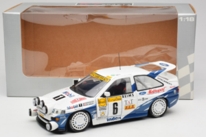 Ford Escort RS Cosworth Mobil 1 #6 F. Delecour / D. Grataloup Rally Monte Carlo Night Version Winner 1994 UT Models 1:18 3945 — billede 8 af 8