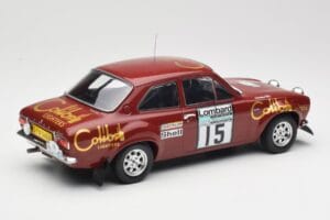 Ford Escort RS 1600 Mk1 #15 M. Alen / I. Kivimäki RAC Rally 1974 IXO 1:18 18RMC047B Metal — billede 2 af 6