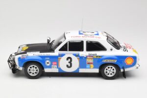 Ford Escort RS 1600 Mk1 #3 V. Preston Jr. / B. Smith Safari Rally 1973 IXO 1:18 18RMC075B Metal — billede 3 af 6