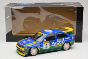 Ford Escort #3 Yacco L. Bernardini / B. Occelli Rally Monte Carlo Winners 1996 UT Models 1:18 180968203-R1 Metal — billede 8 af 8