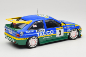 Ford Escort #3 Yacoo P. Bernardini / B. Occelli Rally Monte Carlo 1996 Winner UT Models 1:18 180968203 Metal — billede 3 af 8