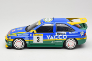 Ford Escort #3 Yacoo P. Bernardini / B. Occelli Rally Monte Carlo 1996 Winner UT Models 1:18 180968203 Metal — billede 4 af 8