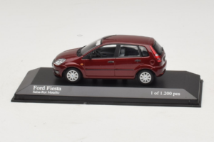 Ford Fiesta Mk5 Rød Metallic Minichamps 1:43 400081101 Metal