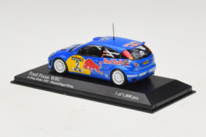 Ford Focus WRC #2 R. Baumgartner / B. Wichs Red Bull Rally Austria 2001 Minichamps 1:43 430008907 Metal — billede 3 af 5