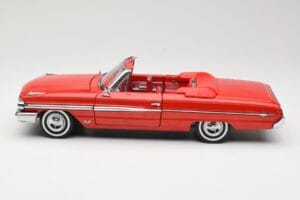 Ford Galaxie 500 Cabriolet Rød Sun Star 1:18 1420 Metal — billede 4 af 8