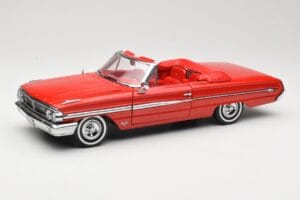 Ford Galaxie 500 Cabriolet Rød Sun Star 1:18 1420 Metal