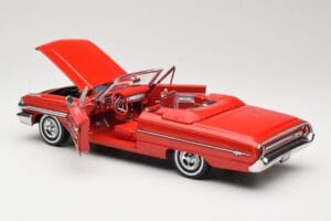 Ford Galaxie 500 Cabriolet Rød Sun Star 1:18 1420 Metal — billede 5 af 8