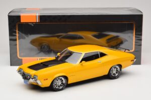 Ford Gran Torino Sport Gul IXO 1:18 18CMC186 Metal — billede 6 af 6