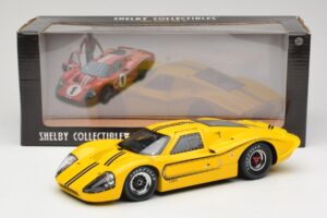 Ford GT40 Mk IV Gul 1967 Shelby Collectibles 1:18 31414S Metal — billede 8 af 8