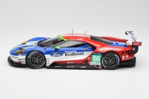 Ford GT GTE Chip Ganassi UK #66 O. Pla / S. Mucke / B. Johnson 24 Hours of Le Mans 2016 Minichamps 1:18 155168666 Metal — billede 3 af 6