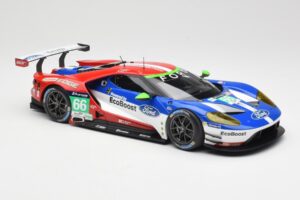 Ford GT GTE Chip Ganassi UK #66 O. Pla / S. Mucke / B. Johnson 24 Hours of Le Mans 2016 Minichamps 1:18 155168666 Metal — billede 4 af 6