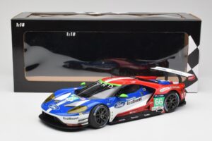 Ford GT GTE Chip Ganassi UK #66 O. Pla / S. Mucke / B. Johnson 24 Hours of Le Mans 2016 Minichamps 1:18 155168666 Metal — billede 6 af 6