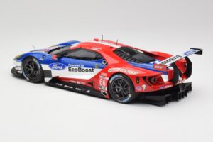 Ford GT #68 D. Muller / J. Hand / S. Bourdais LMGTE Pro Winner 24 Hours of Le Mans 2016 Minichamps 1:18 4012138143098 Metal — billede 5 af 6