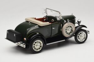 Ford Model A Mørkegrøn Motor City 1:18 20003 Metal — billede 3 af 8