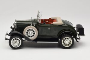 Ford Model A Mørkegrøn Motor City 1:18 20003 Metal — billede 4 af 8