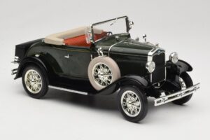 Ford Model A Mørkegrøn Motor City 1:18 20003 Metal — billede 6 af 8