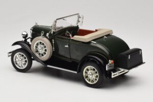 Ford Model A Mørkegrøn Motor City 1:18 20003 Metal — billede 7 af 8