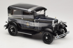 Ford Model A Tudor Police Car Motor City 1:18 43008 Metal — billede 4 af 6