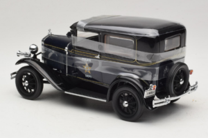 Ford Model A Tudor Police Car Motor City 1:18 43008 Metal — billede 5 af 6