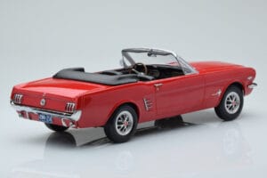 Ford Mustang Cabriolet Rød Norev 1:18 182810 Metal — billede 2 af 6
