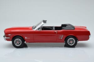 Ford Mustang Cabriolet Rød Norev 1:18 182810 Metal — billede 3 af 6