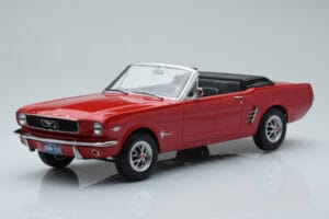 Ford Mustang Cabriolet Rød Norev 1:18 182810 Metal