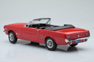 Ford Mustang Cabriolet Rød Norev 1:18 182810 Metal — billede 5 af 6