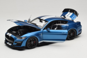 Ford Mustang Shelby GT500 S550 Atlas Blue Metallic IXO 1:18 18RDC244-FO Metal — billede 2 af 8