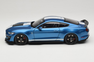 Ford Mustang Shelby GT500 S550 Atlas Blue Metallic IXO 1:18 18RDC244-FO Metal — billede 4 af 8