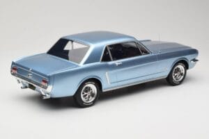 Ford Mustang V8 Hardtop Pony GT Silver Blue GT Spirit 1:12 G089 Resin — billede 2 af 6