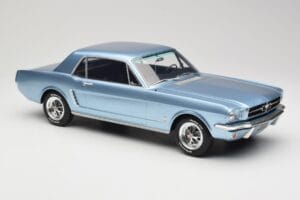 Ford Mustang V8 Hardtop Pony GT Silver Blue GT Spirit 1:12 G089 Resin — billede 4 af 6