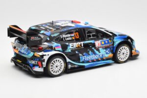 Ford Puma Rally1 #13 G. Munster / L. Louka Rally Central Europe 2023 IXO 1:18 18RMC188 Metal — billede 2 af 6