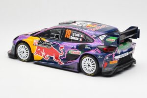 Ford Puma Rally1 #19 S. Loeb / I. Galmiche Rally Monte Carlo Winner 2022 IXO 1:18 18RMC110 Metal — billede 5 af 6