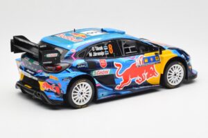 Ford Puma Rally1 #8 O. Tanak / M. Jarveoja 3rd Rally Central Europe 2023 IXO 1:18 18RMC187 Metal — billede 2 af 6