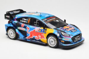Ford Puma Rally1 #8 O. Tanak / M. Jarveoja 3rd Rally Central Europe 2023 IXO 1:18 18RMC187 Metal — billede 4 af 6