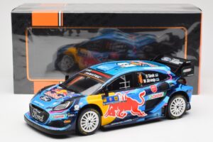 Ford Puma Rally1 #8 O. Tanak / M. Jarveoja 3rd Rally Central Europe 2023 IXO 1:18 18RMC187 Metal — billede 6 af 6