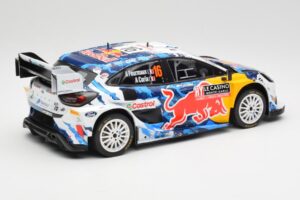 Ford Puma Rally1 WRC #16 A. Fourmaux / A. Coria Rally Monte Carlo 2024 IXO 1:18 18RMC198 Metal — billede 2 af 6