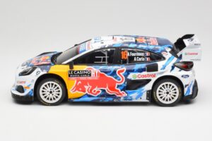 Ford Puma Rally1 WRC #16 A. Fourmaux / A. Coria Rally Monte Carlo 2024 IXO 1:18 18RMC198 Metal — billede 3 af 6