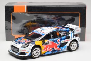 Ford Puma Rally1 WRC #16 A. Fourmaux / A. Coria Rally Monte Carlo 2024 IXO 1:18 18RMC198 Metal — billede 6 af 6