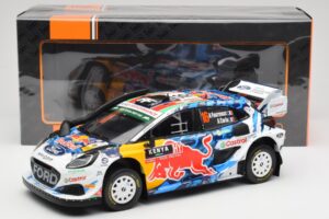 Ford Puma Rally1 WRC M-Sport #16 A. Fourmaux / A. Coria Safari Rally Kenya 2024 IXO 1:18 18RMC207 Metal — billede 6 af 6