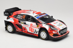 Ford Puma Rally1 WRC #22 M-Sport Ford World Rally Team M. Sesks / R. Francis Rally Poland 2024 IXO 1:18 18RMC215 Metal — billede 4 af 6