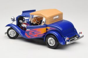 Ford Roadster Street Rod Blå with Fire Road Signature 1:18 92249 Metal — billede 5 af 8