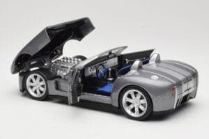 Shelby Cobra Cabriolet Grey Metallic Hot Wheels 1:18 G7220 Metal — billede 5 af 8