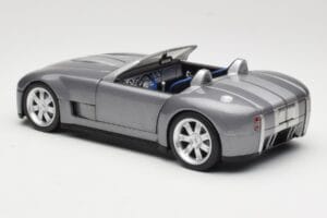 Shelby Cobra Cabriolet Grey Metallic Hot Wheels 1:18 G7220 Metal — billede 7 af 8