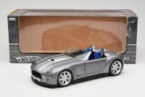 Shelby Cobra Cabriolet Grey Metallic Hot Wheels 1:18 G7220 Metal — billede 8 af 8