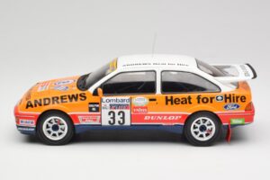 Ford Sierra RS Cosworth #33 R. Brookes RAC Rally 1989 IXO 1:18 18RMC115 Metal — billede 3 af 6