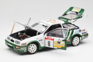 Ford Sierra RS Cosworth #8 D. Auriol / B. Occelli Rally Tour de Corse 1988 AUTOart 1:18 88812 Metal — billede 2 af 8