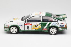 Ford Sierra RS Cosworth #8 D. Auriol / B. Occelli Rally Tour de Corse 1988 AUTOart 1:18 88812 Metal — billede 4 af 8