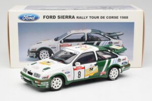 Ford Sierra RS Cosworth #8 D. Auriol / B. Occelli Rally Tour de Corse 1988 AUTOart 1:18 88812 Metal — billede 8 af 8